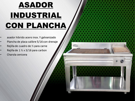 ASADOR INDUSTRIALCON PLANCHA