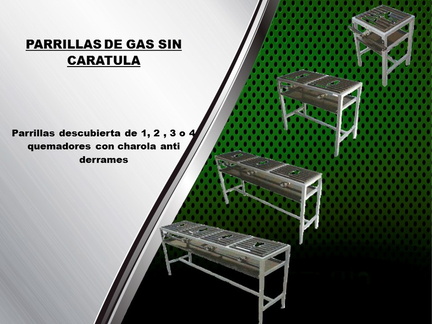 PARRILLA DE GAS SIN CARATULA