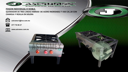 FOGON INDIVIDUAL Y DOBLE